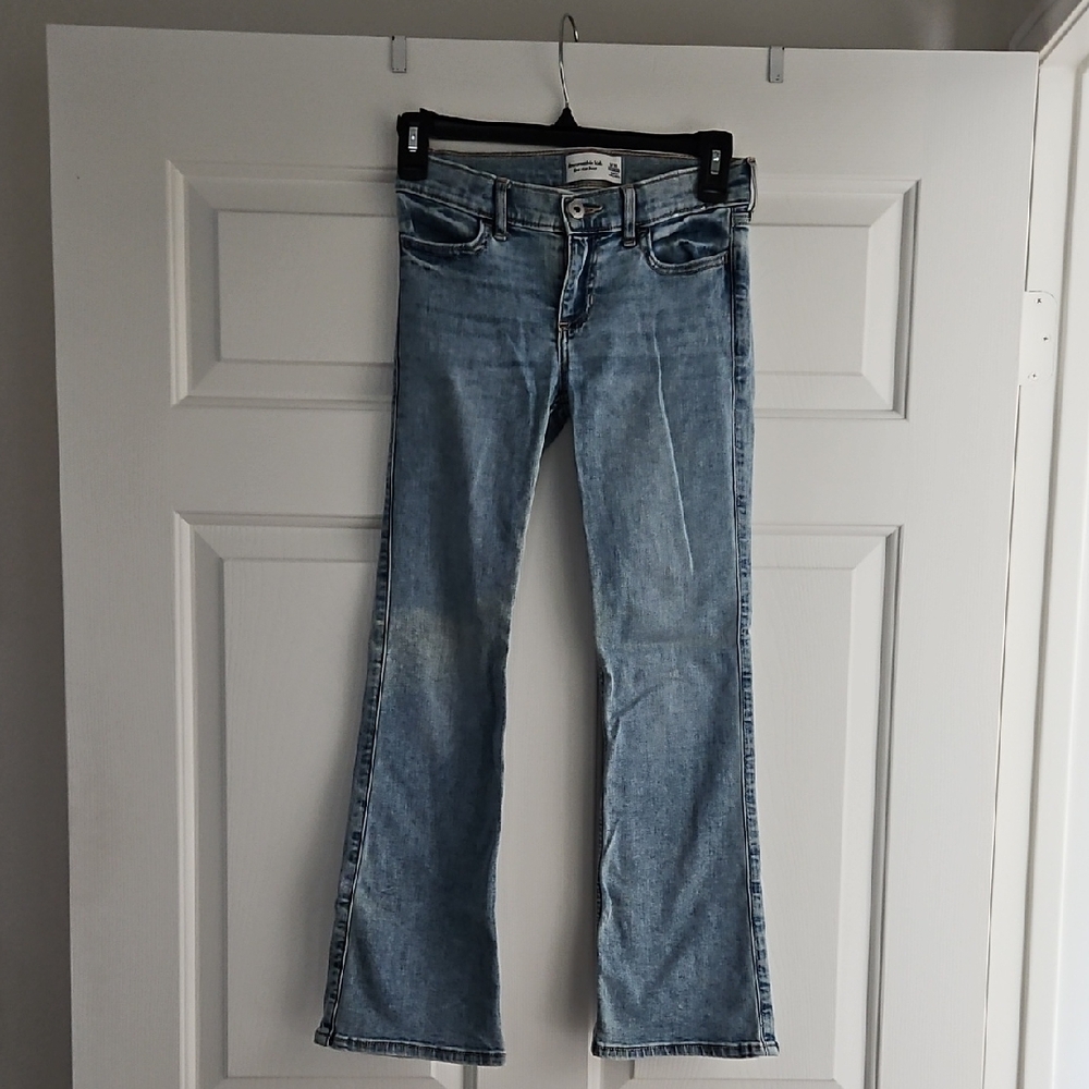 Abercrombie & Fitch Light Blue Low Rise Bootcut
